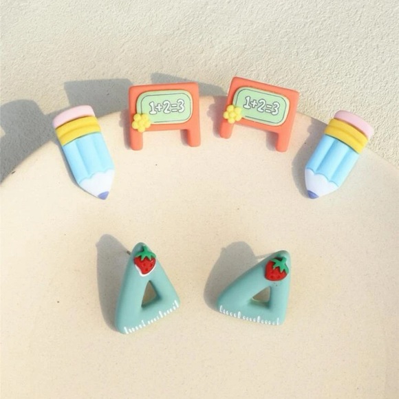 Back to School Earring Set - Picture 4 of 6